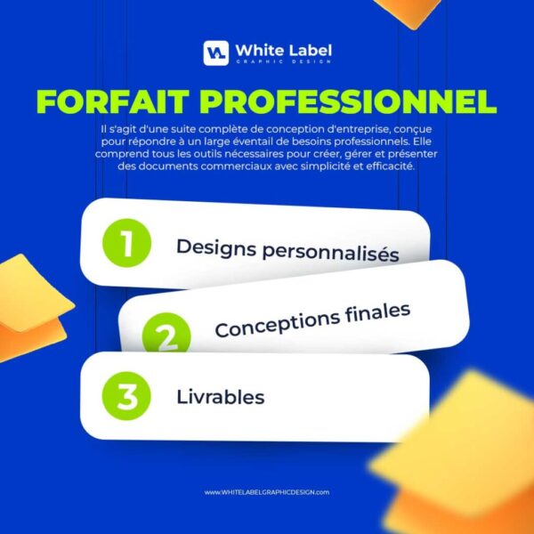 Conceptions imprimées & numériques - FORFAIT PROFESSIONNEL